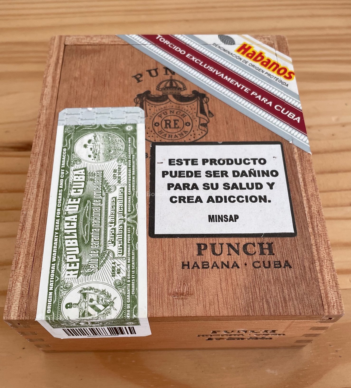 Punch La Isla Edición Regional Cuba 2018 Numbered slide lid box of 10